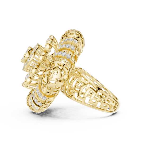 Gilded Pearl Lab Grown Diamond Ring