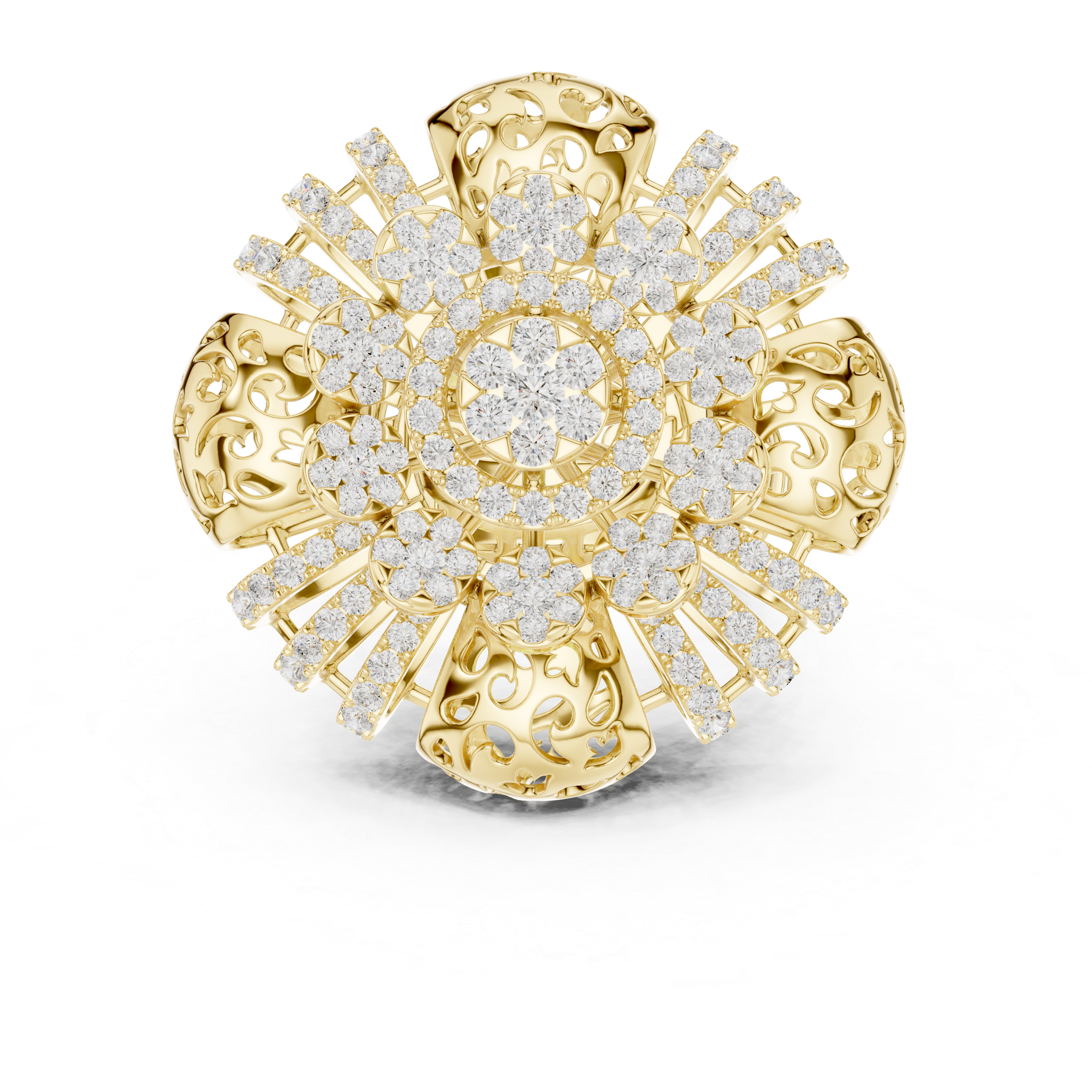 Gilded Pearl Lab Grown Diamond Ring