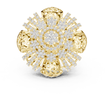 Gilded Pearl Lab Grown Diamond Ring