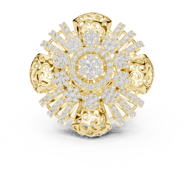 Gilded Pearl Lab Grown Diamond Ring