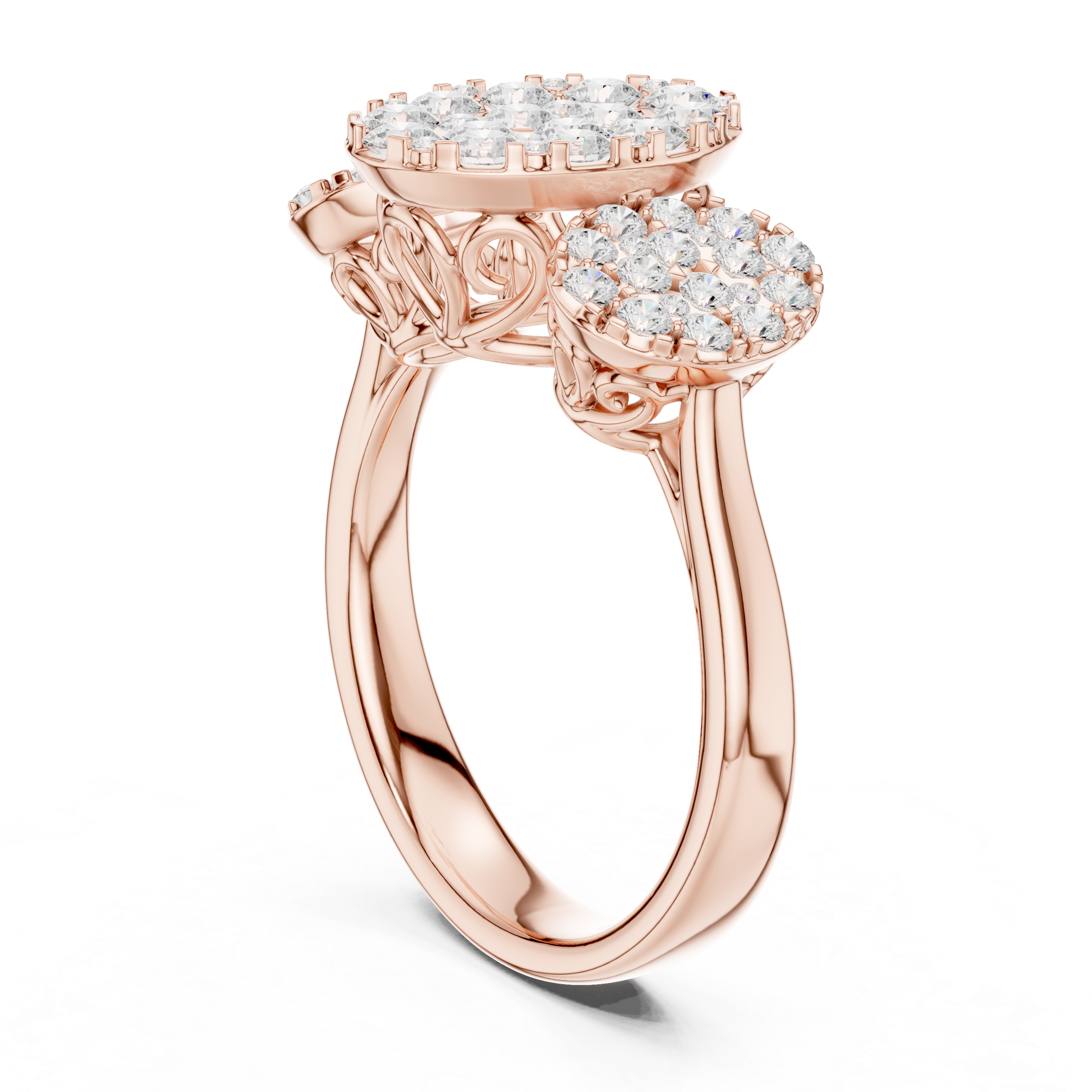 Crimson Whisper Lab Grown Diamond Ring