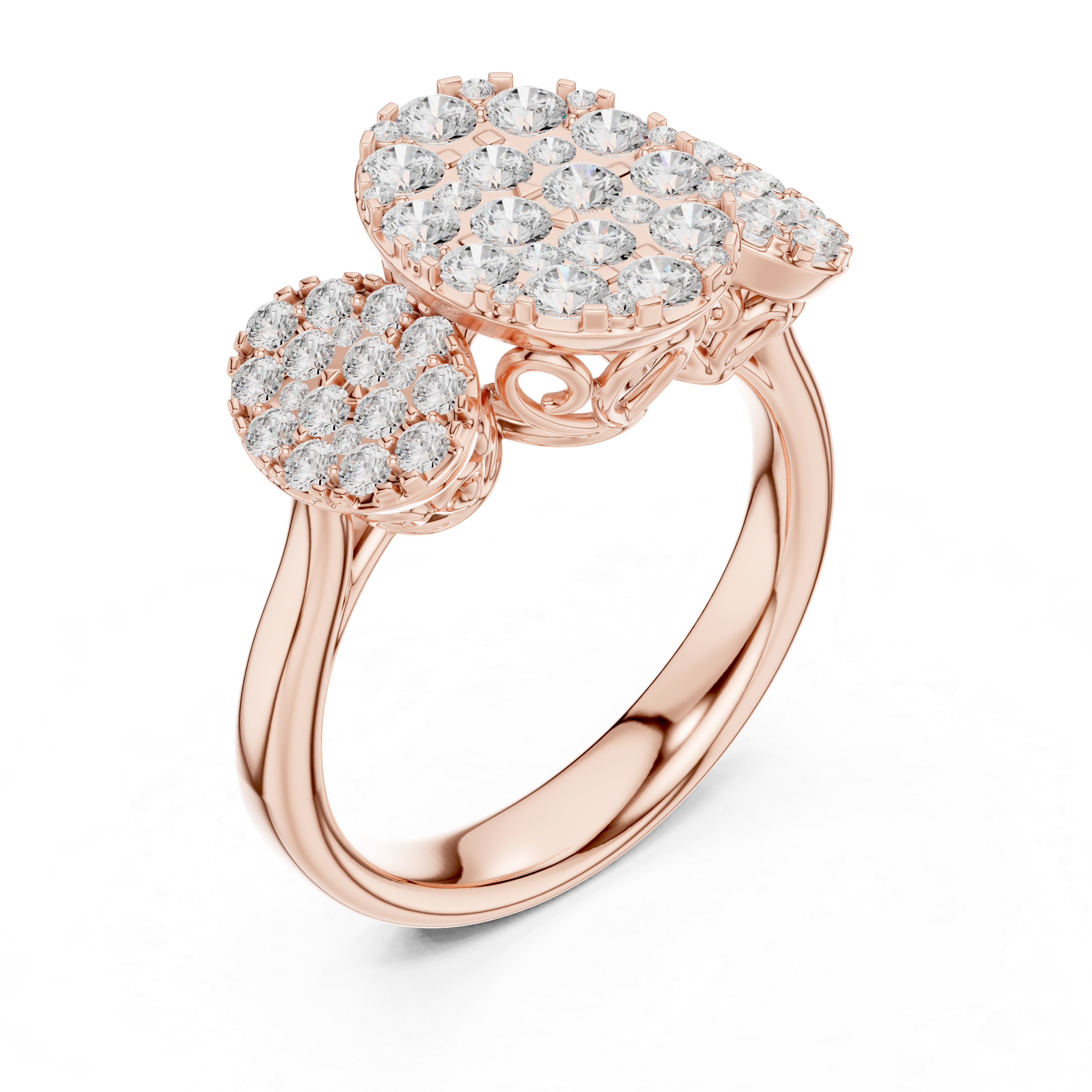 Crimson Whisper Lab Grown Diamond Ring