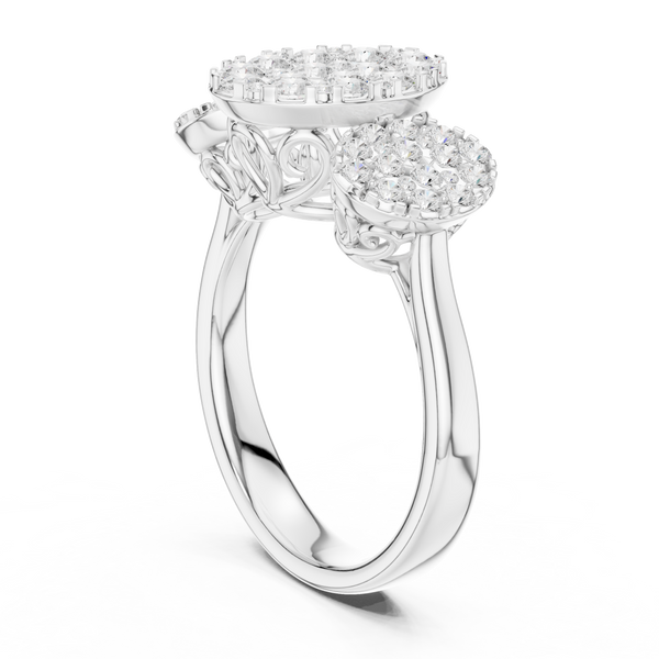 Crimson Whisper Lab Grown Diamond Ring