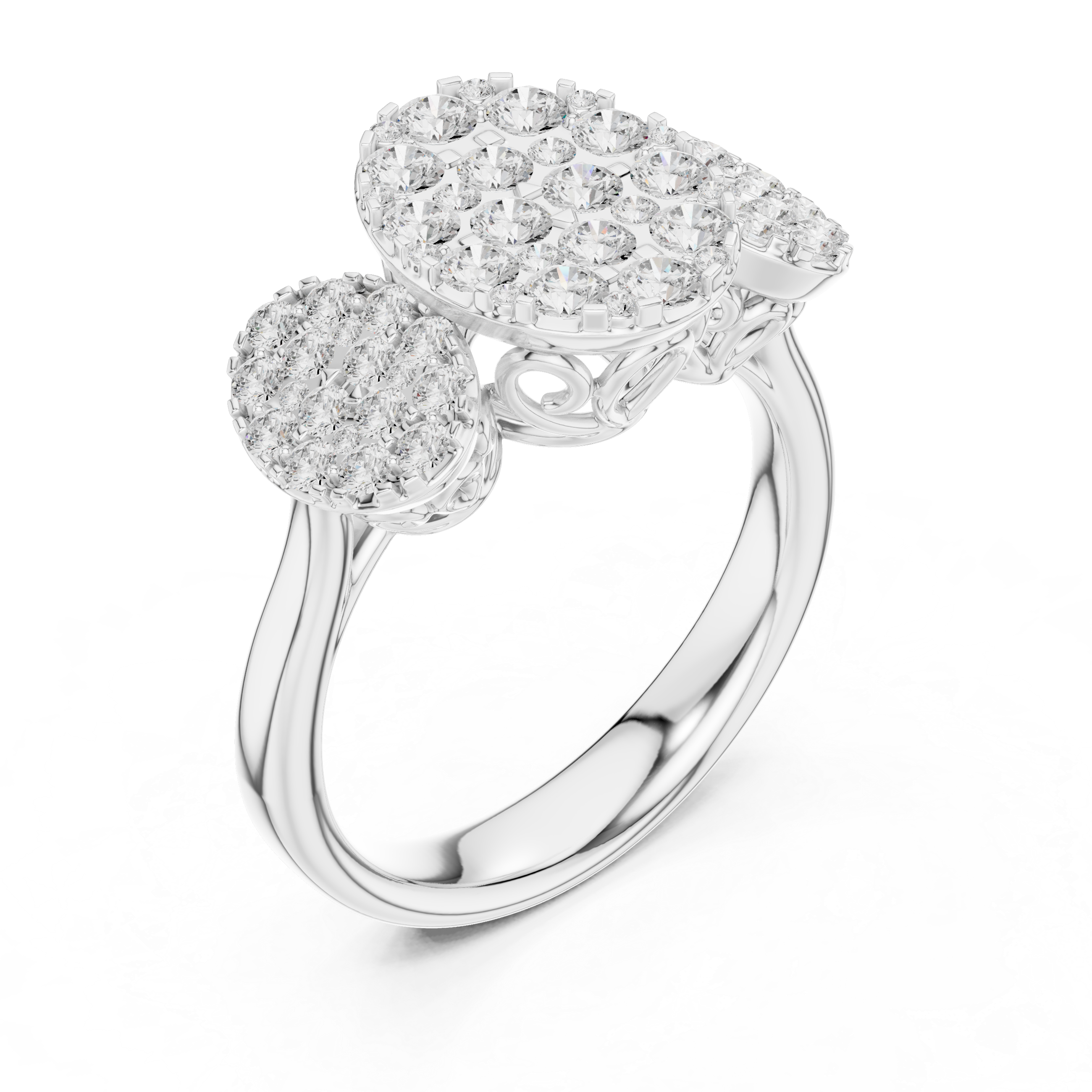 Crimson Whisper Lab Grown Diamond Ring