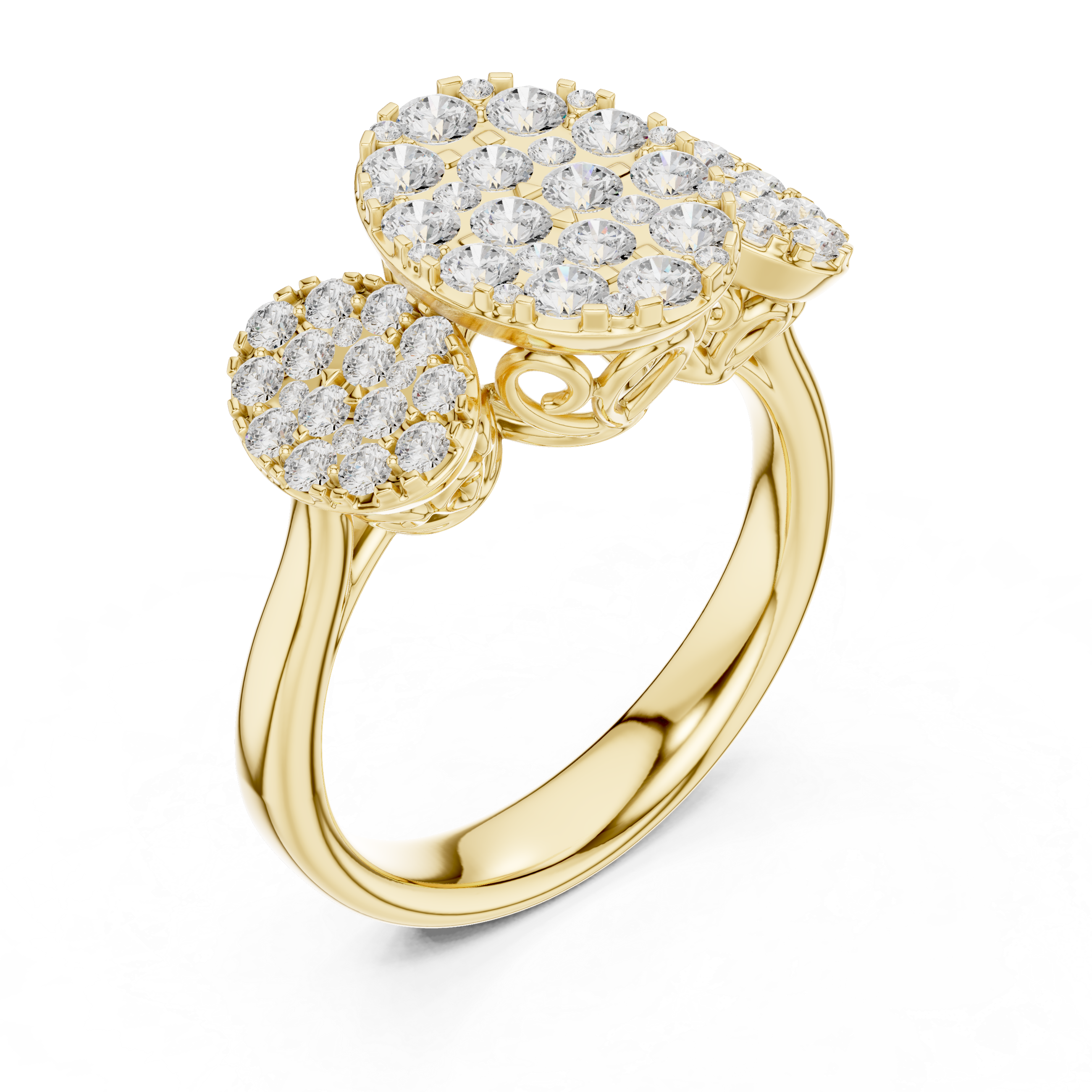 Crimson Whisper Lab Grown Diamond Ring