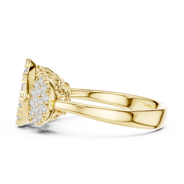 Crimson Whisper Lab Grown Diamond Ring