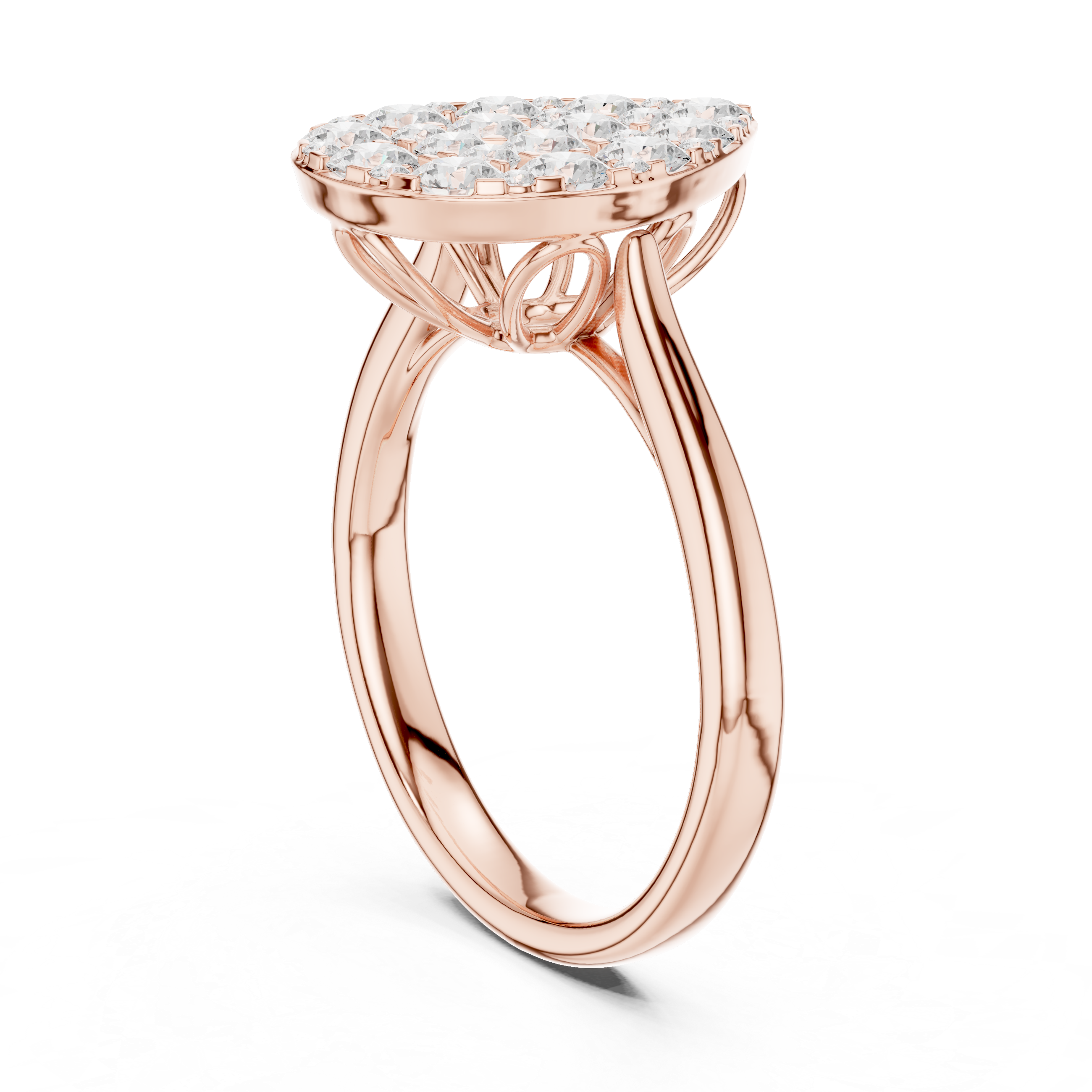 Rainbow Crest Lab Grown Diamond Ring