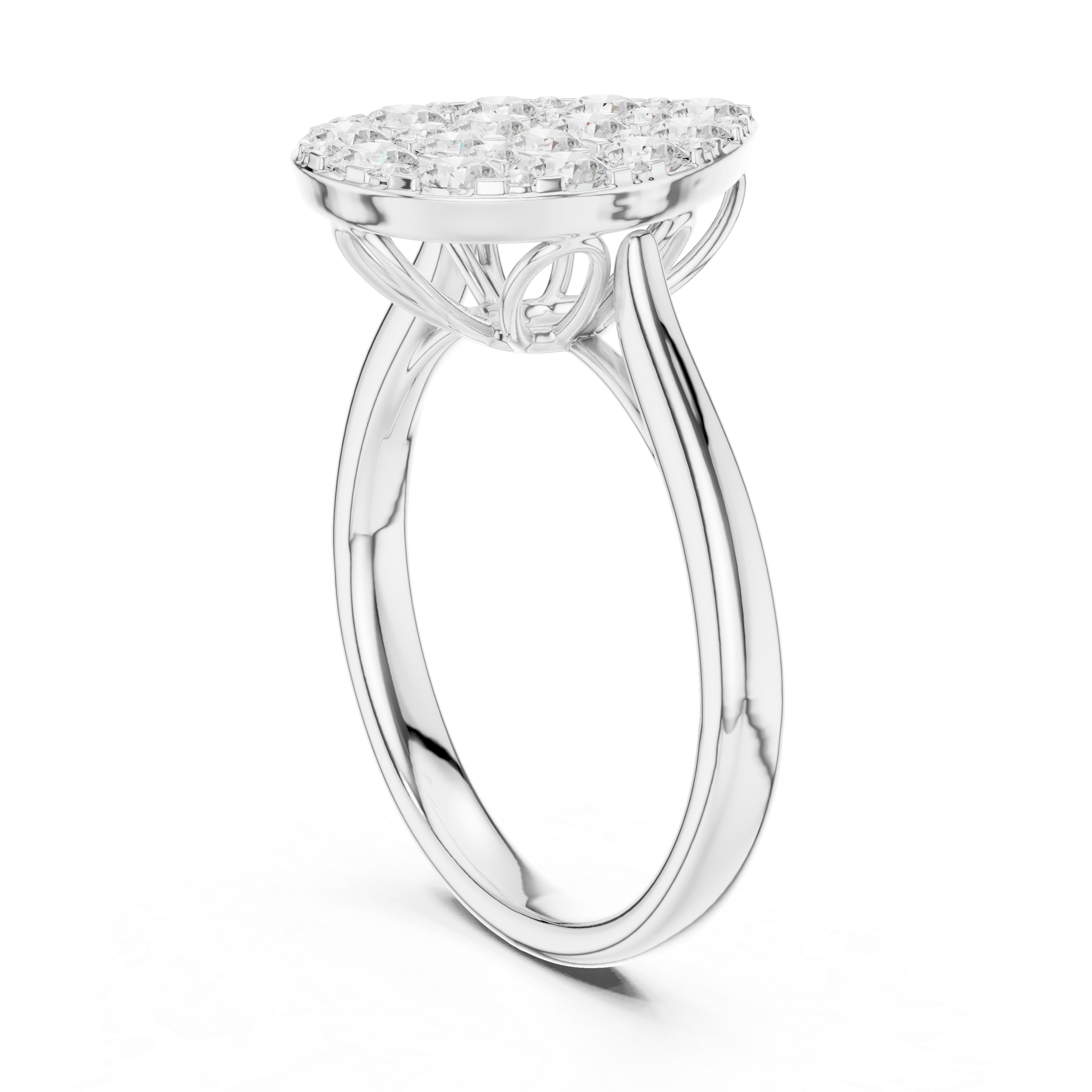 Rainbow Crest Lab Grown Diamond Ring