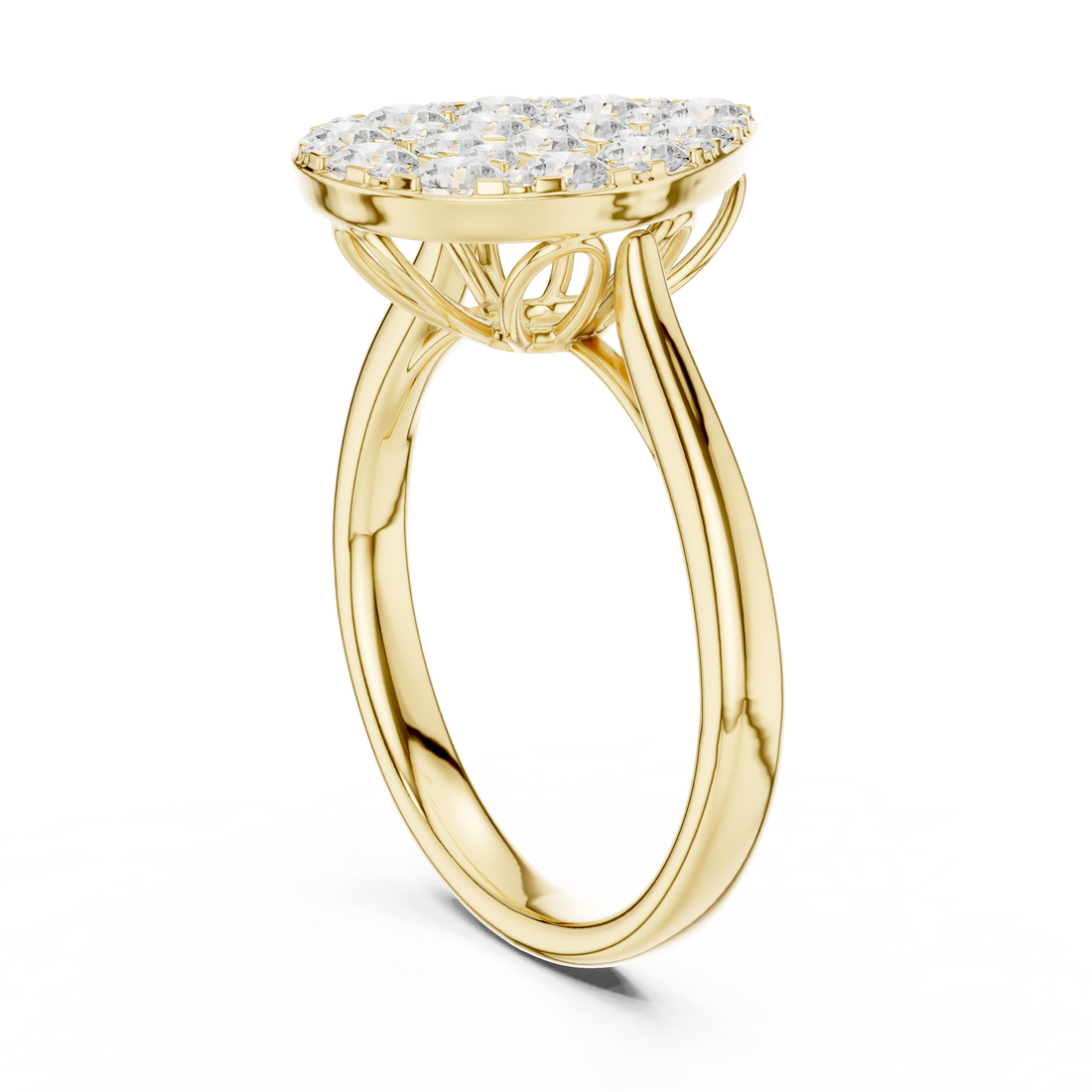 Rainbow Crest Lab Grown Diamond Ring