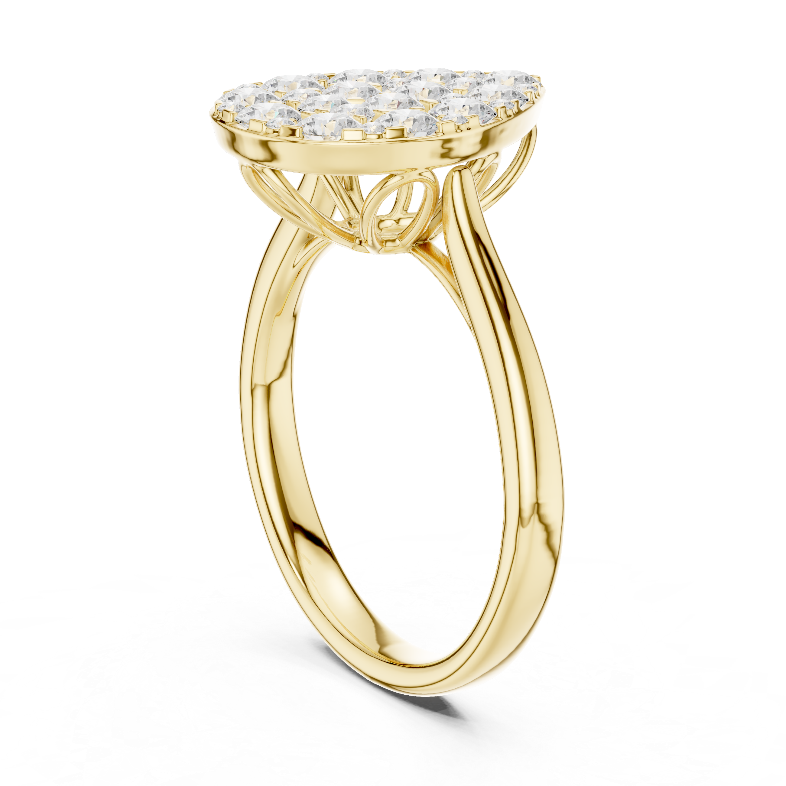 Rainbow Crest Lab Grown Diamond Ring