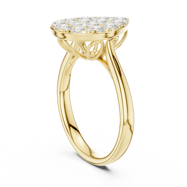 Rainbow Crest Lab Grown Diamond Ring