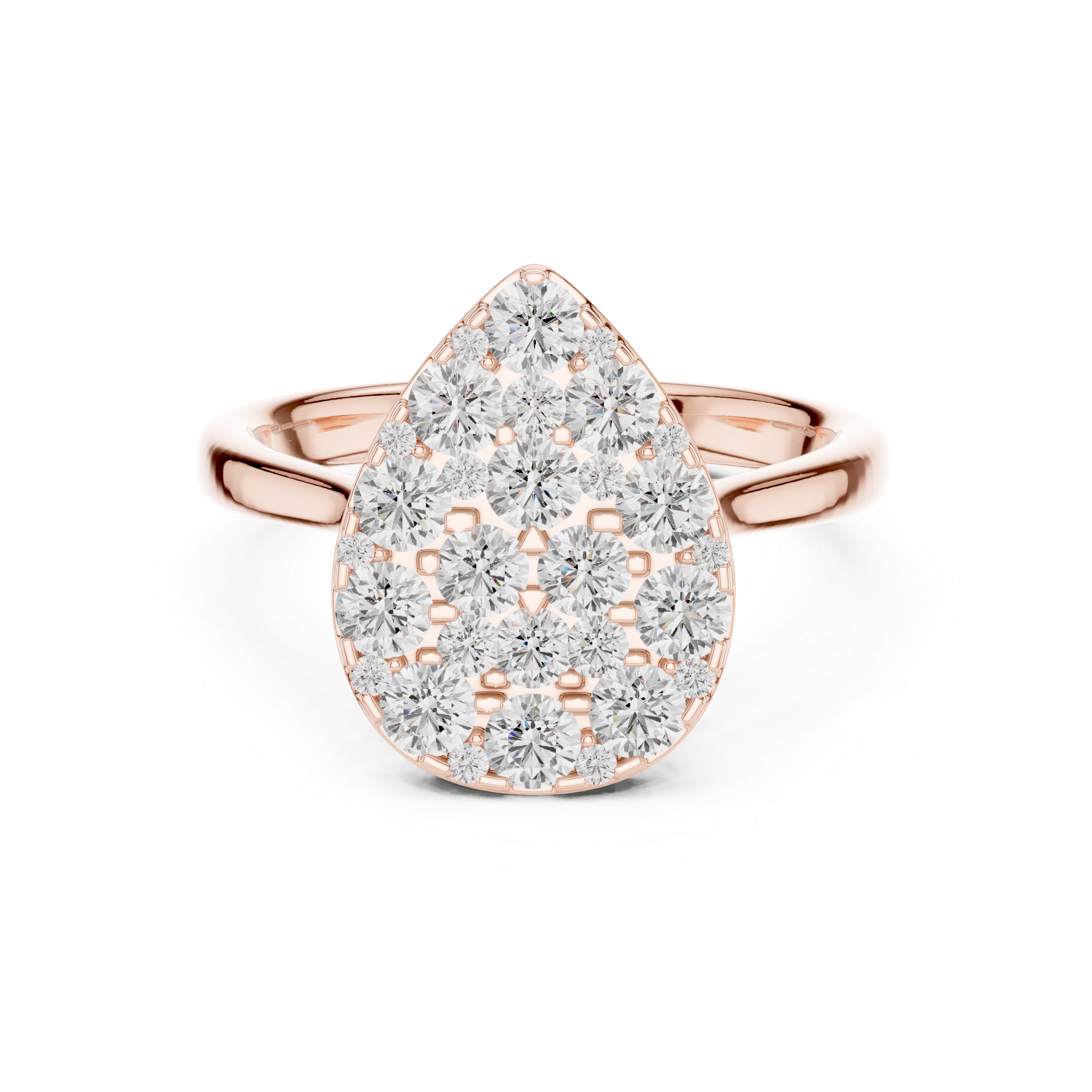 Rainbow Crest Lab Grown Diamond Ring