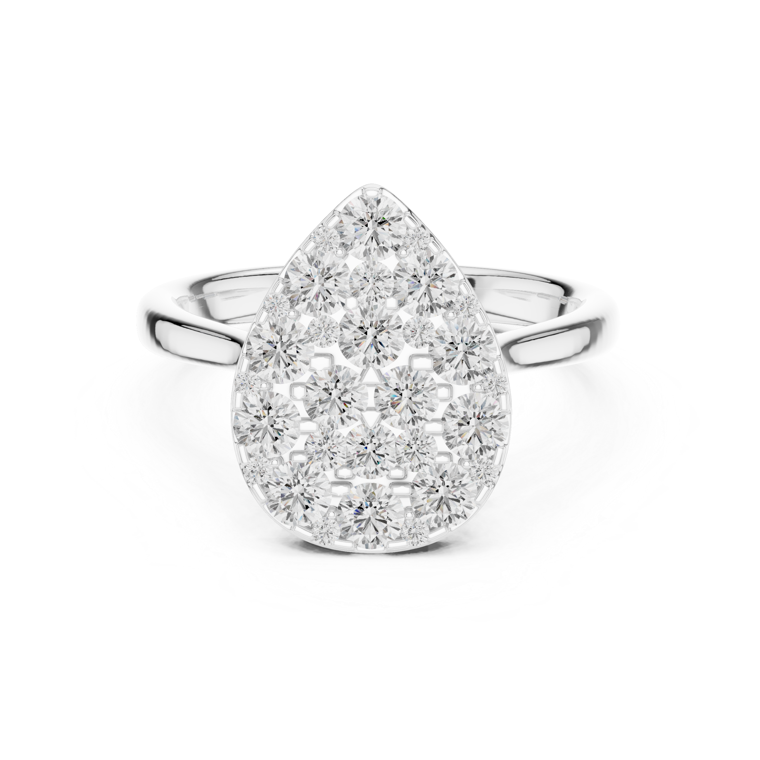 Rainbow Crest Lab Grown Diamond Ring
