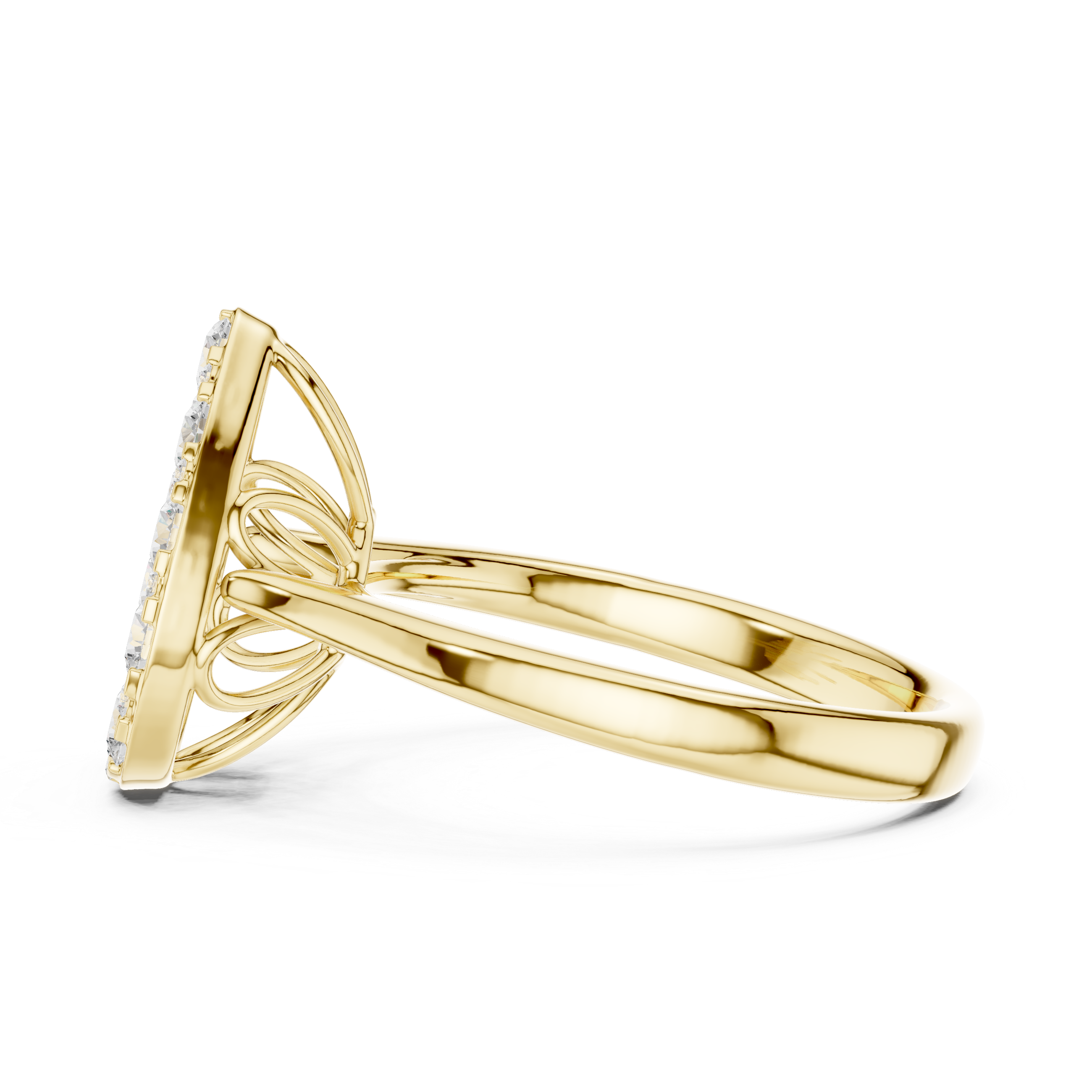 Rainbow Crest Lab Grown Diamond Ring