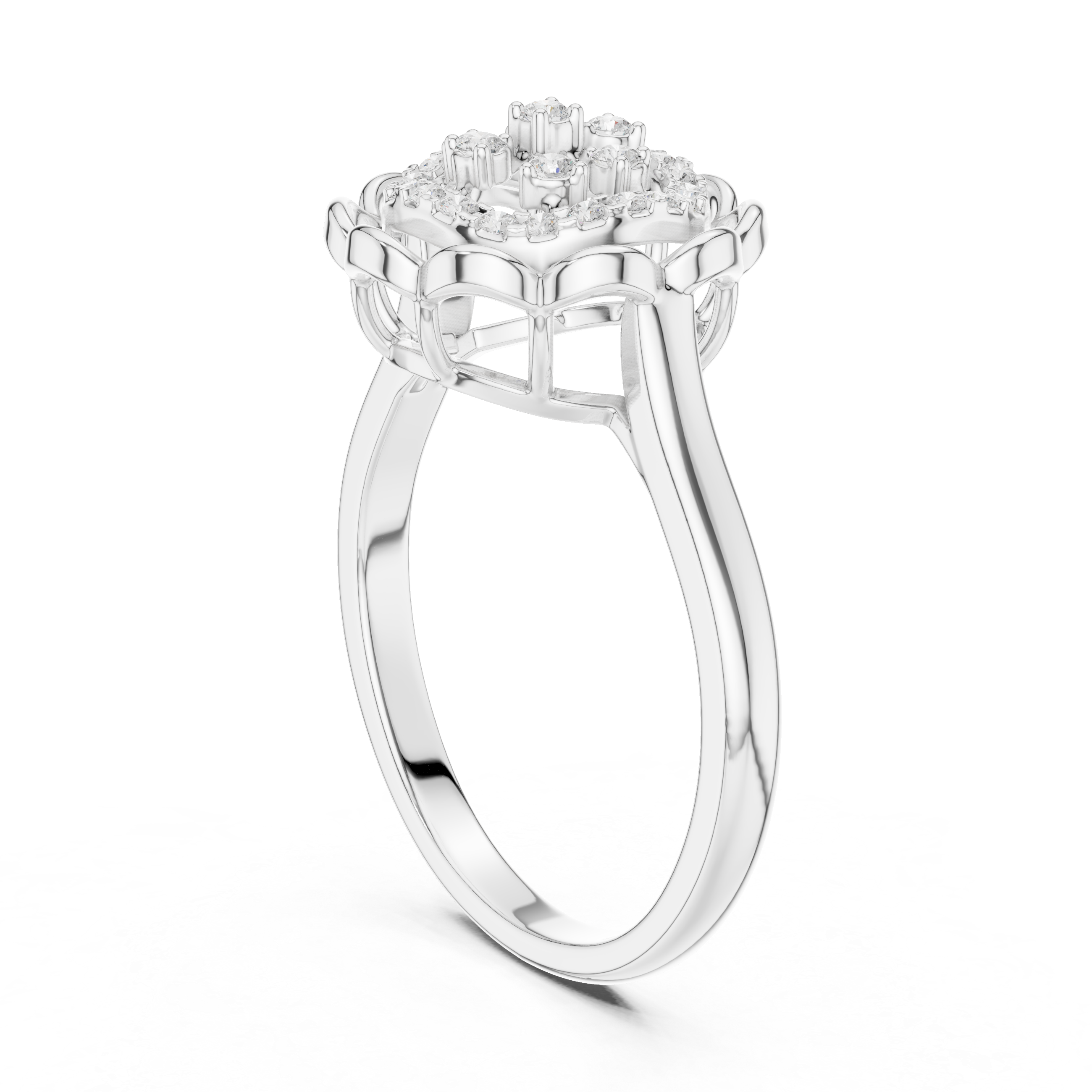 Mocha Elegance Lab Grown Diamond Ring