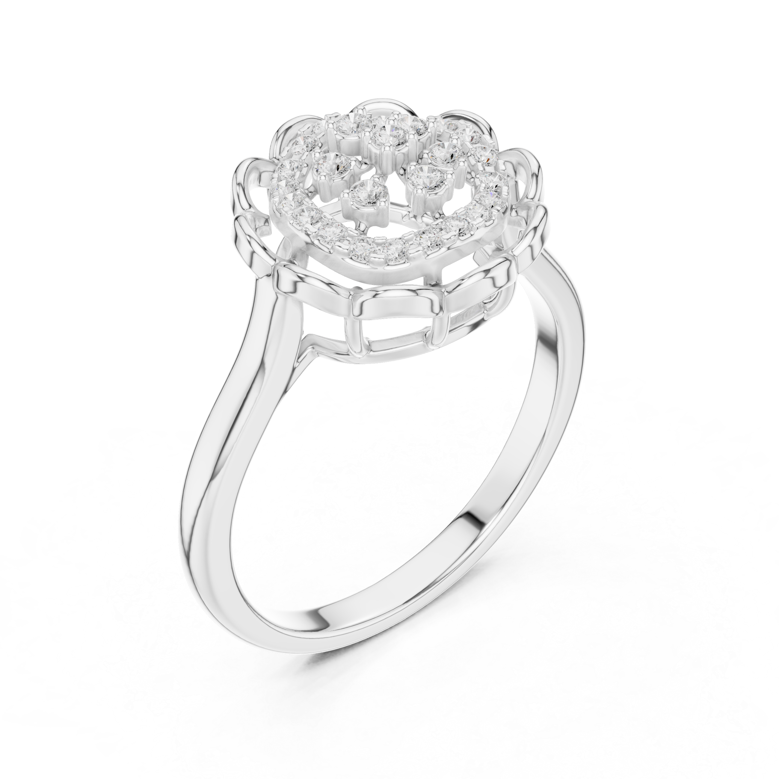 Mocha Elegance Lab Grown Diamond Ring