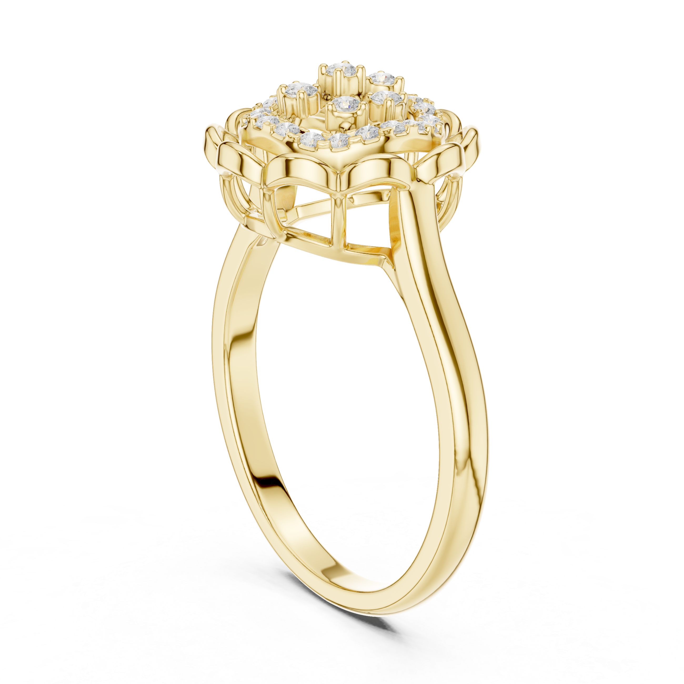 Mocha Elegance Lab Grown Diamond Ring