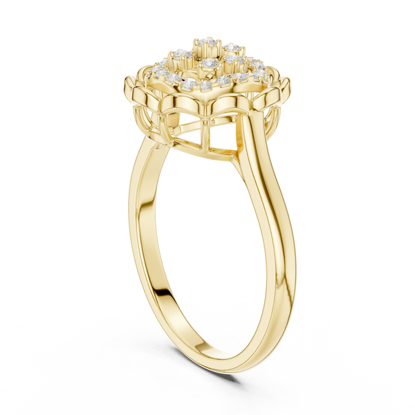 Mocha Elegance Lab Grown Diamond Ring