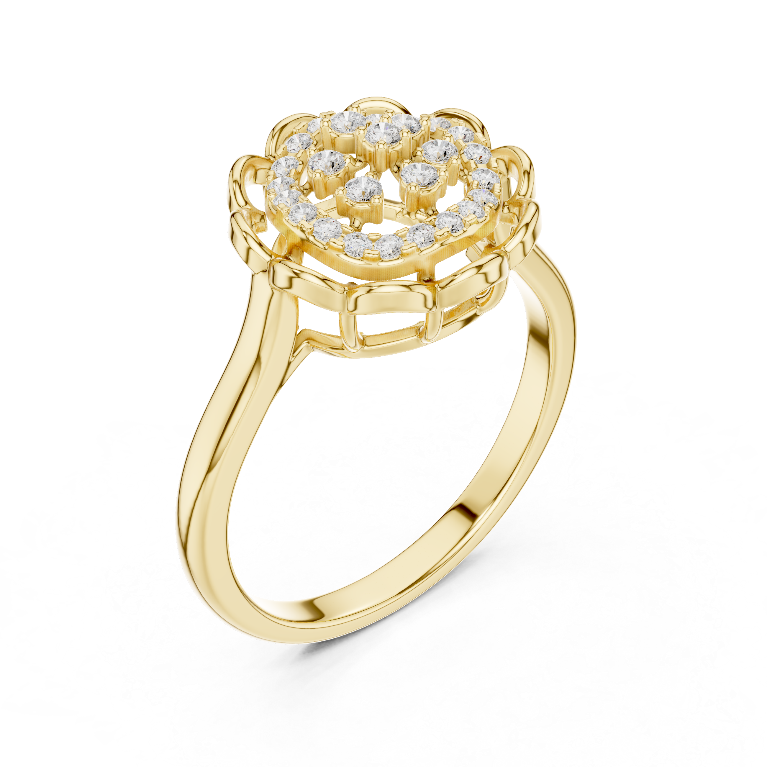 Mocha Elegance Lab Grown Diamond Ring