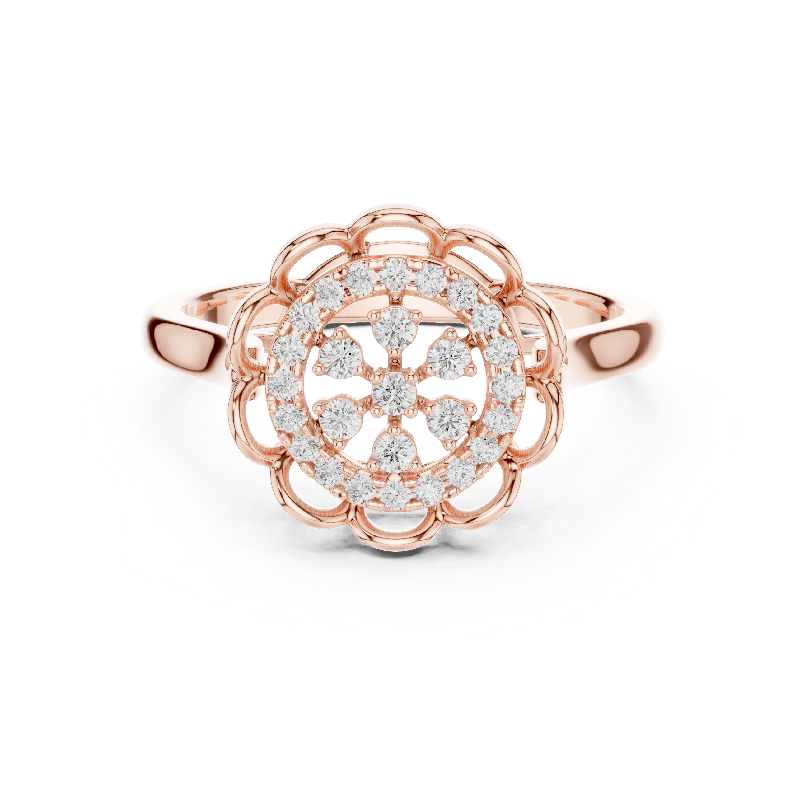 Mocha Elegance Lab Grown Diamond Ring