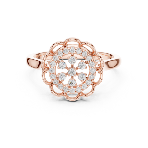 Mocha Elegance Lab Grown Diamond Ring