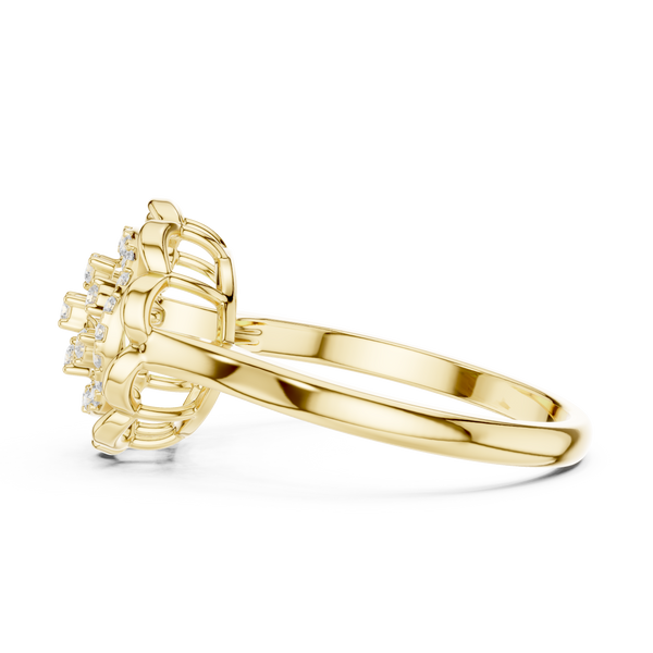 Mocha Elegance Lab Grown Diamond Ring