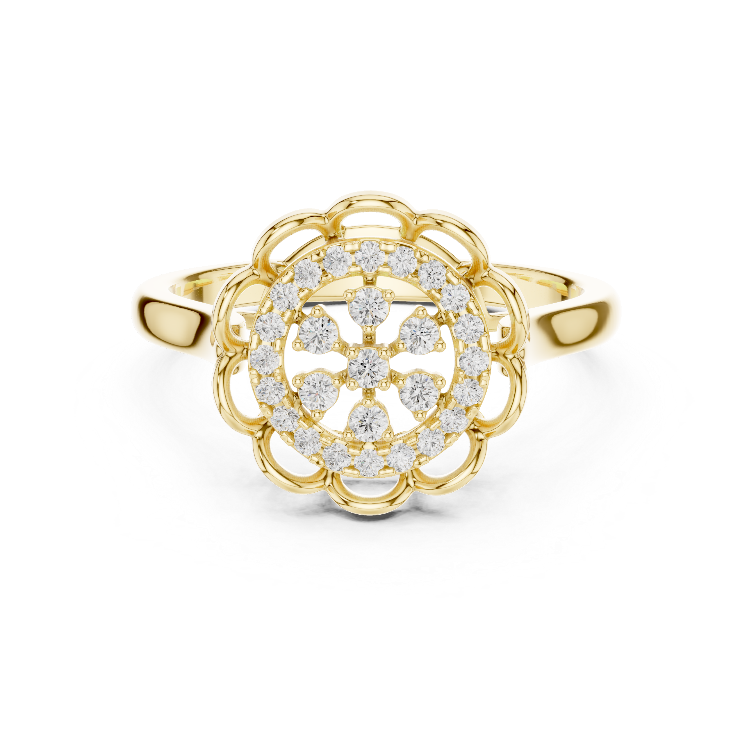 Mocha Elegance Lab Grown Diamond Ring