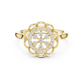Mocha Elegance Lab Grown Diamond Ring