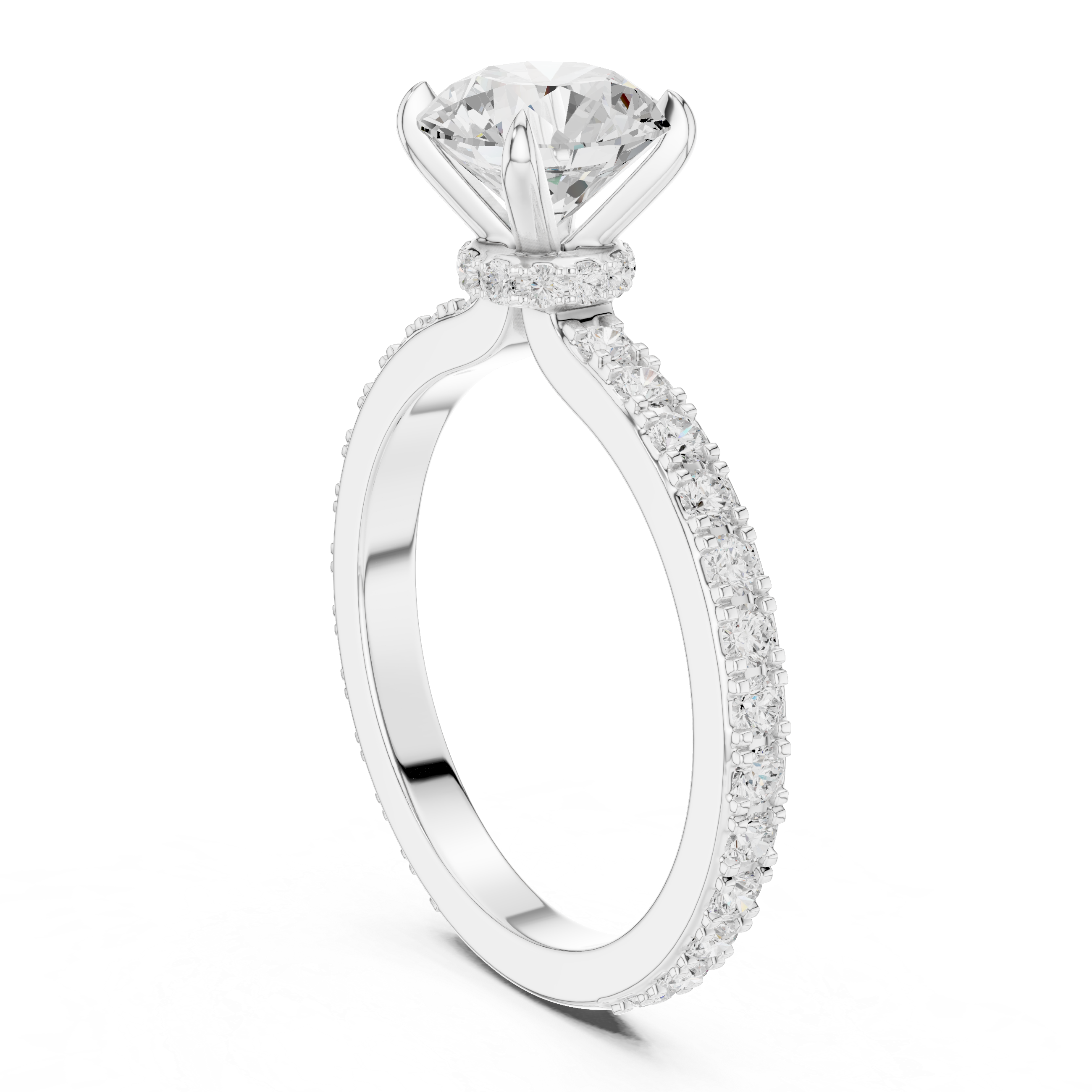 Twilight Pearl Lab Grown Diamond Ring