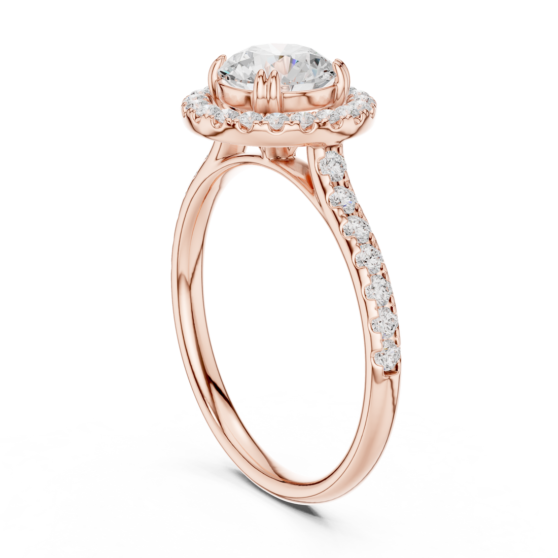 Cascade Pearl Lab Grown Diamond Ring