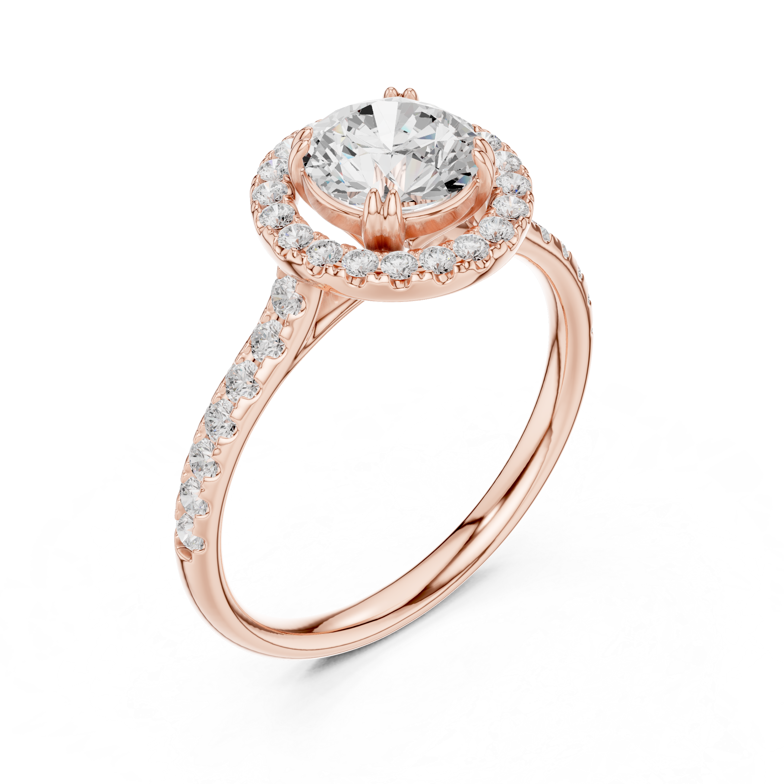 Cascade Pearl Lab Grown Diamond Ring
