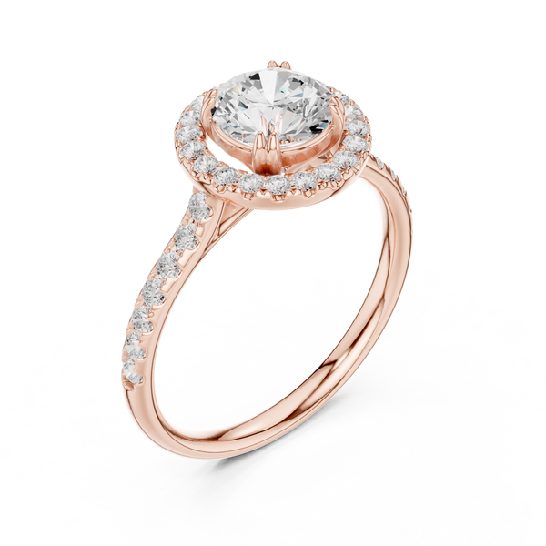 Cascade Pearl Lab Grown Diamond Ring