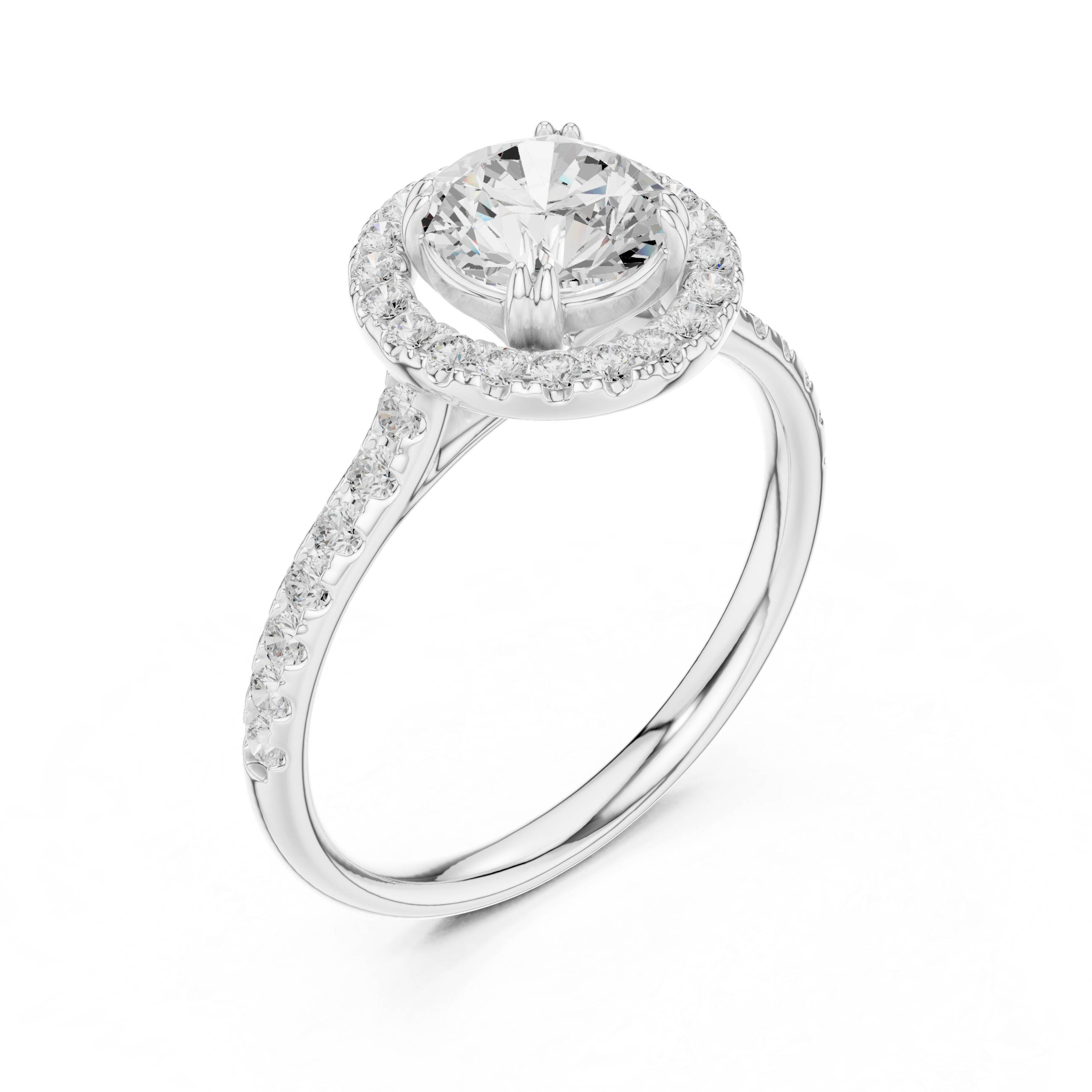 Cascade Pearl Lab Grown Diamond Ring