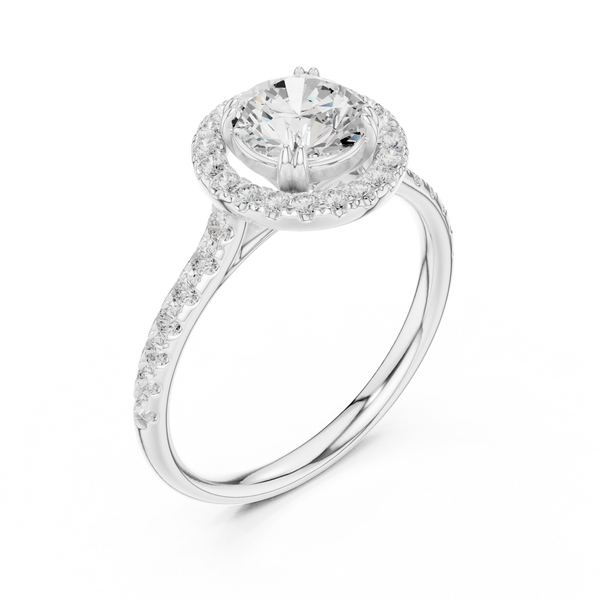 Cascade Pearl Lab Grown Diamond Ring