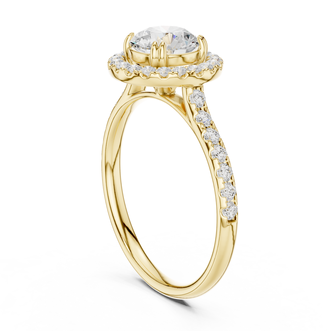 Cascade Pearl Lab Grown Diamond Ring