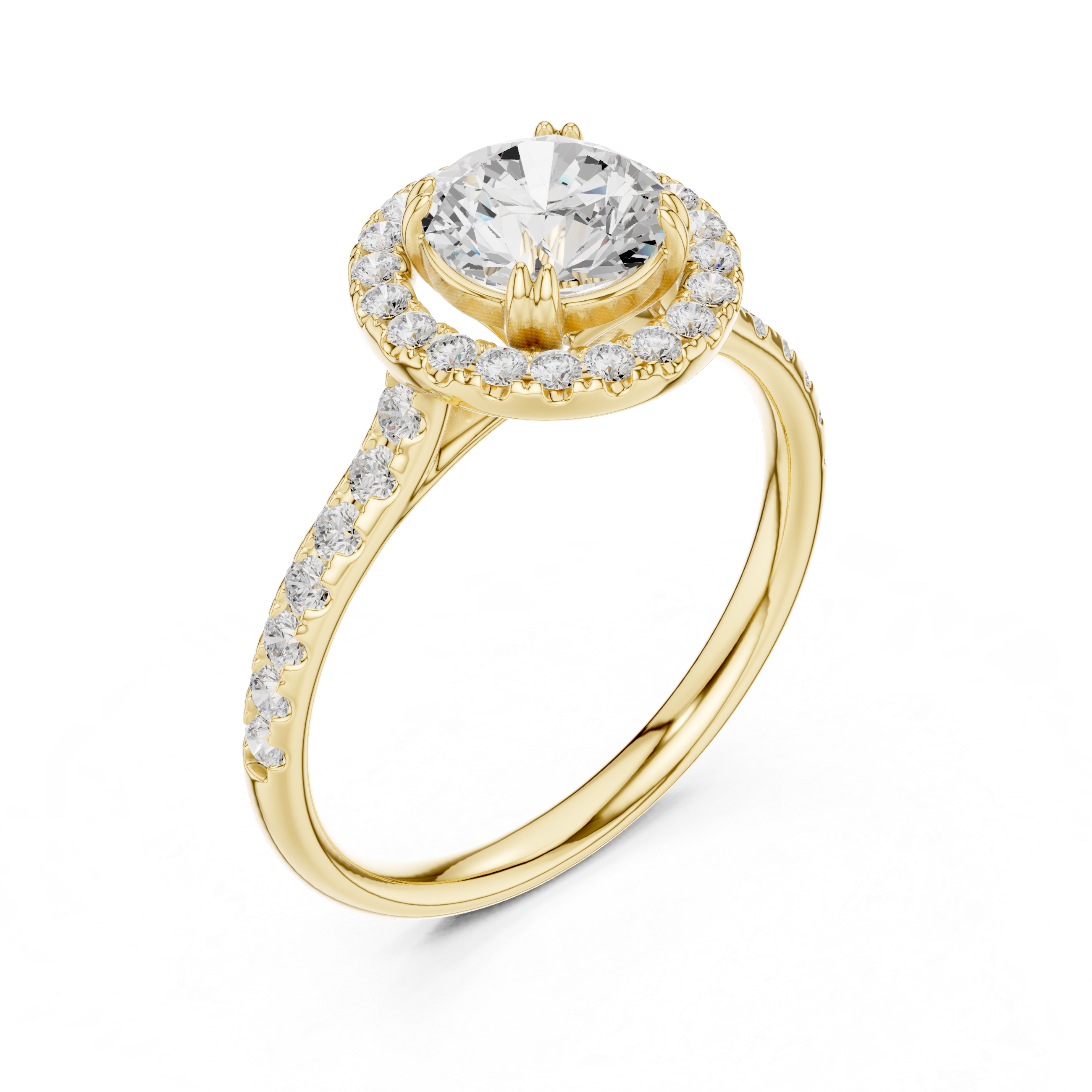 Cascade Pearl Lab Grown Diamond Ring