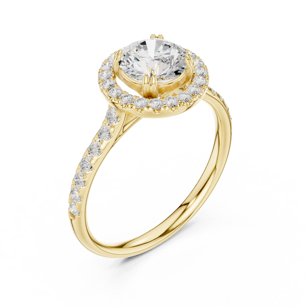 Cascade Pearl Lab Grown Diamond Ring