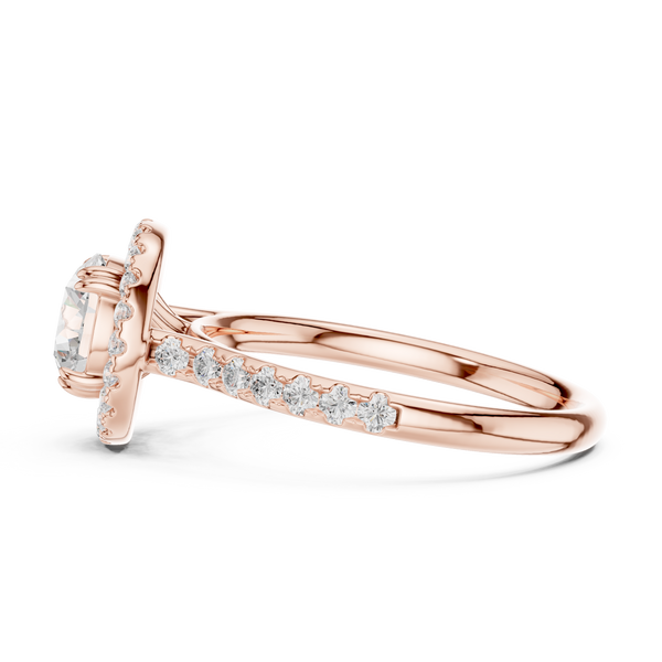 Cascade Pearl Lab Grown Diamond Ring