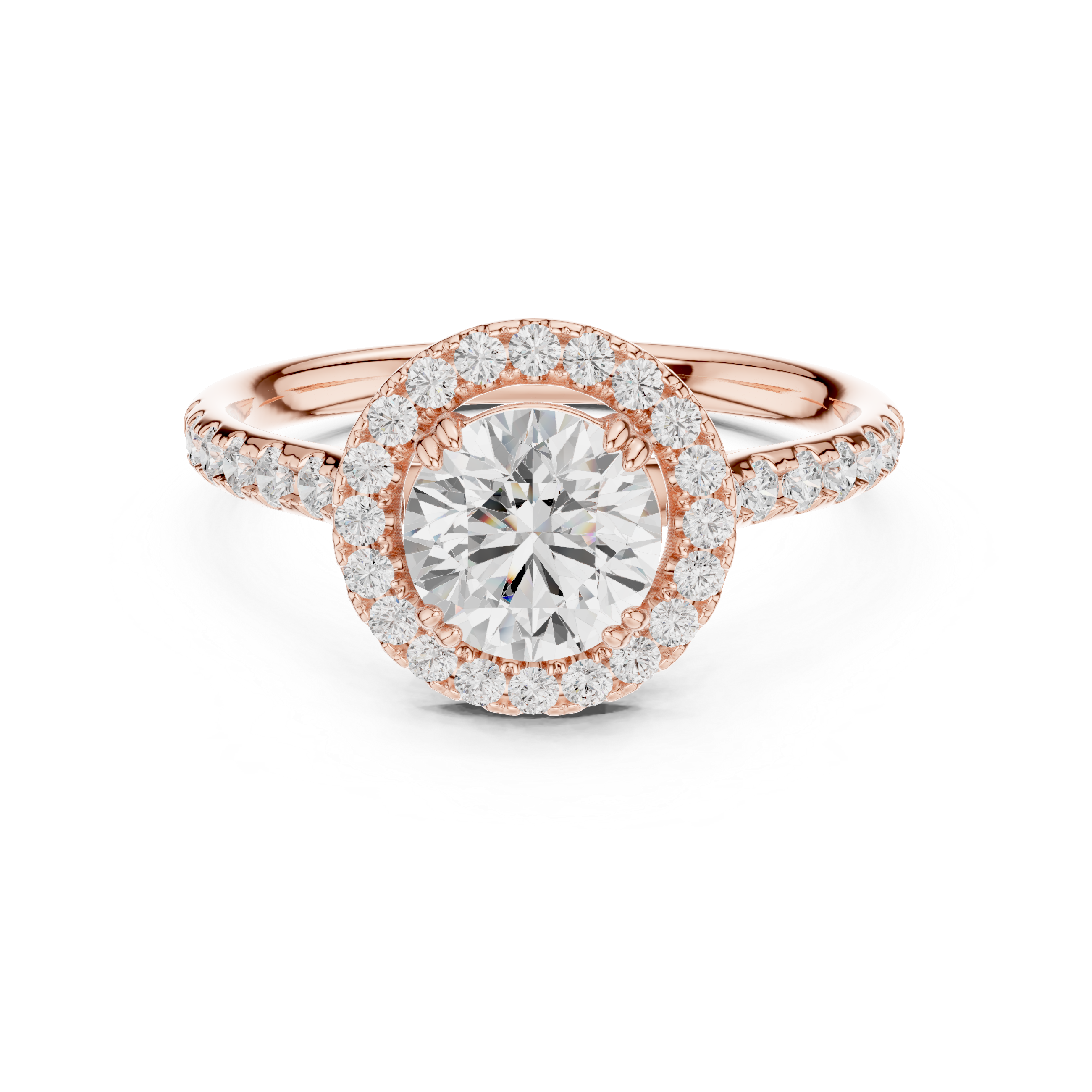Cascade Pearl Lab Grown Diamond Ring