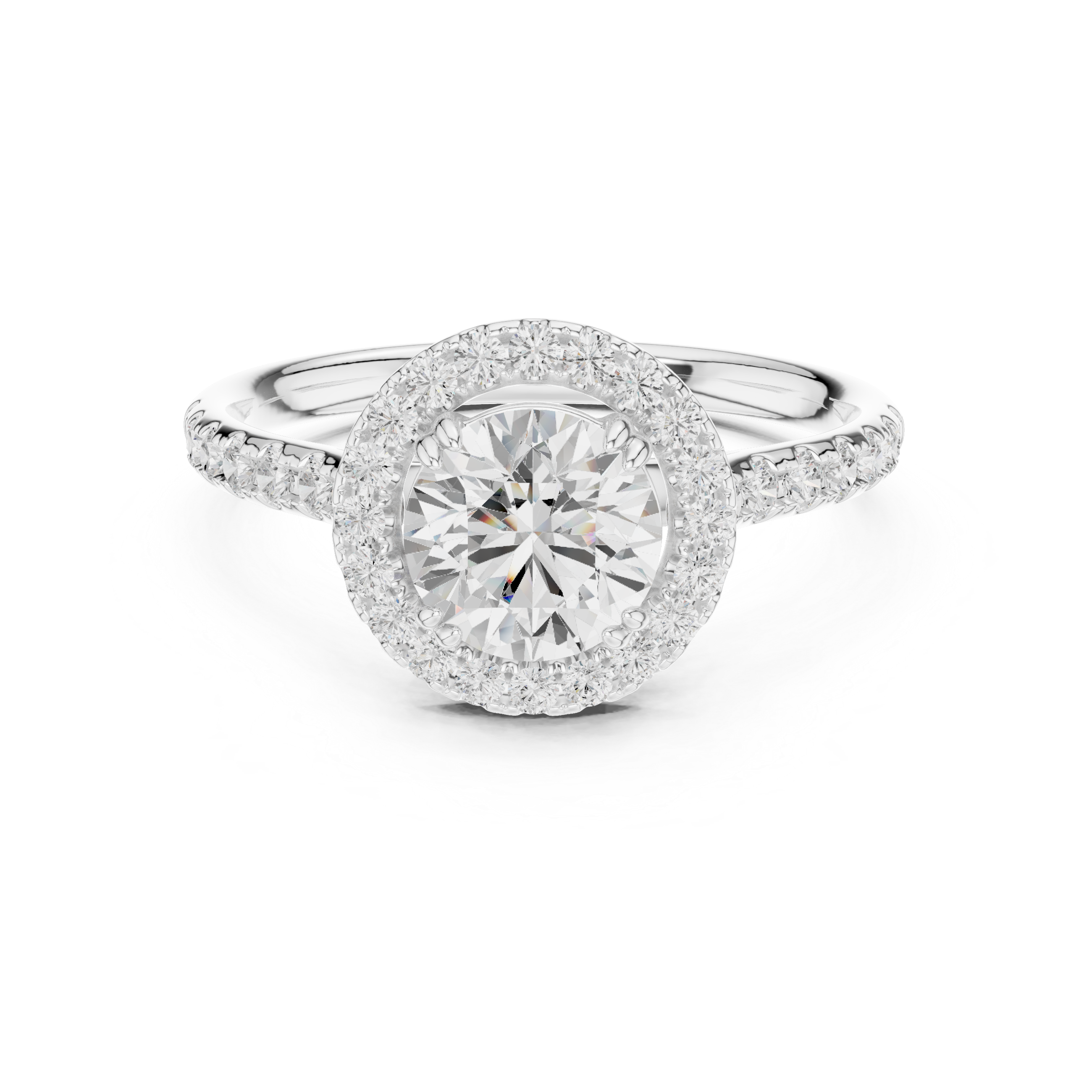 Cascade Pearl Lab Grown Diamond Ring