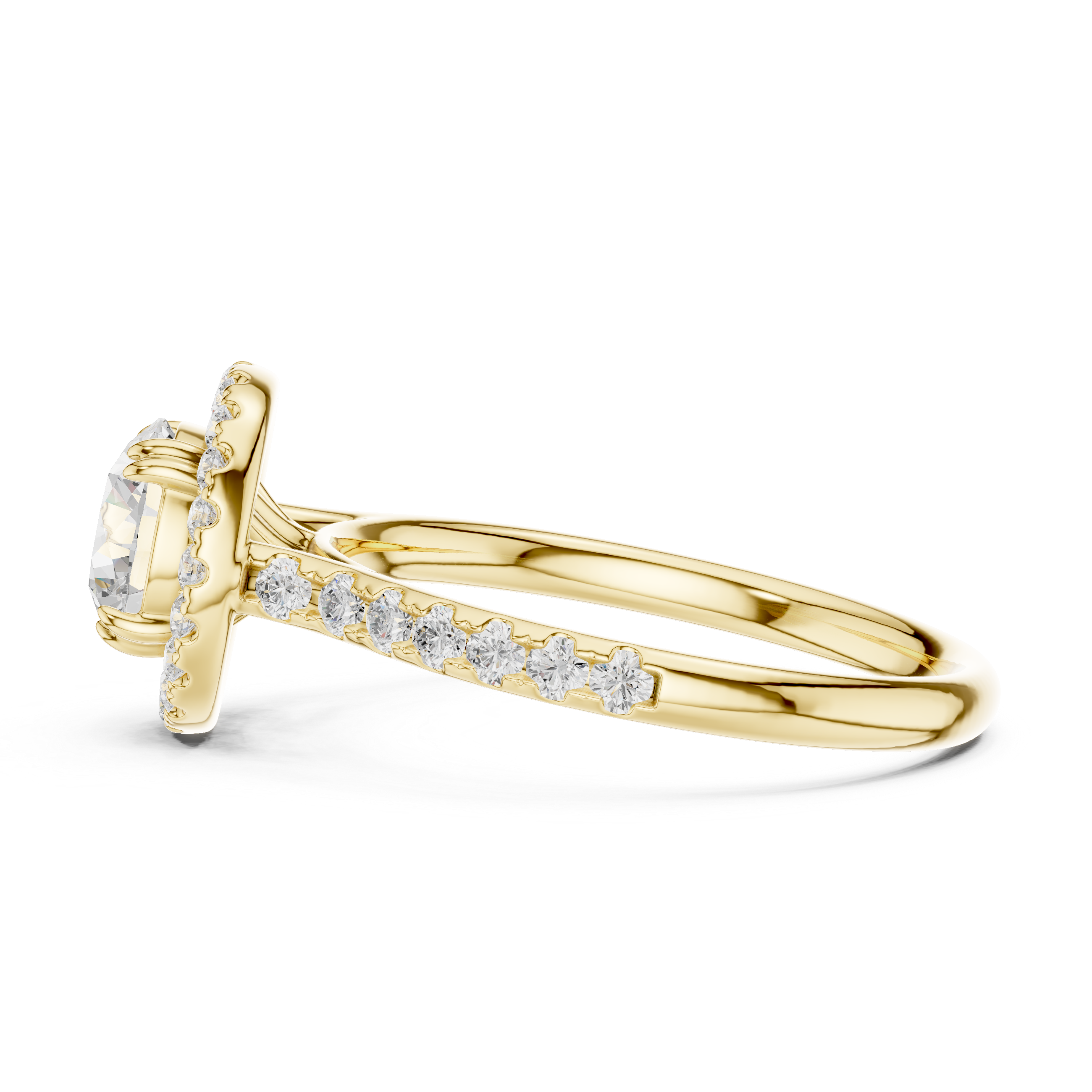 Cascade Pearl Lab Grown Diamond Ring