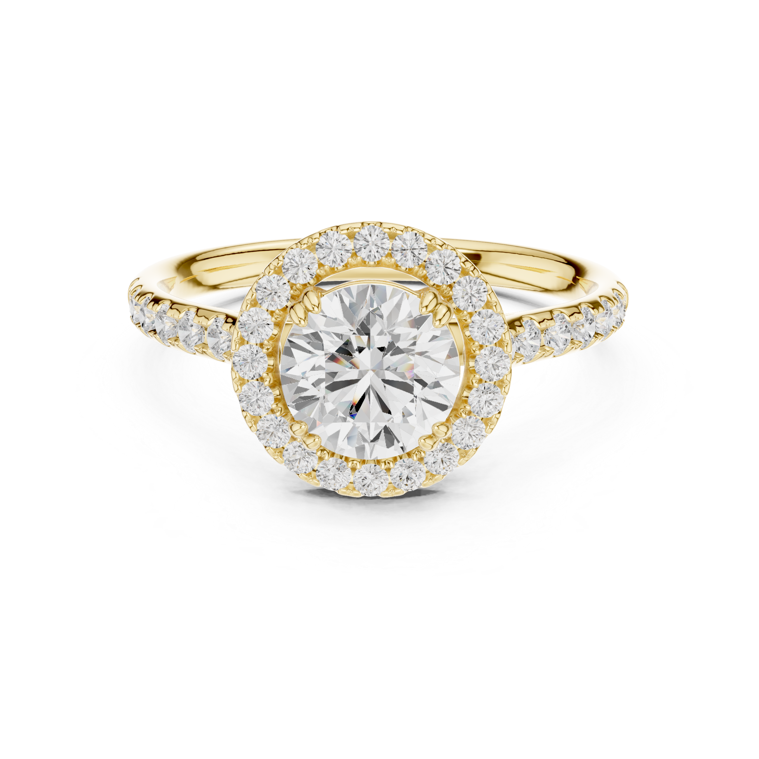 Cascade Pearl Lab Grown Diamond Ring