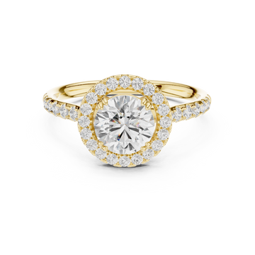Cascade Pearl Lab Grown Diamond Ring