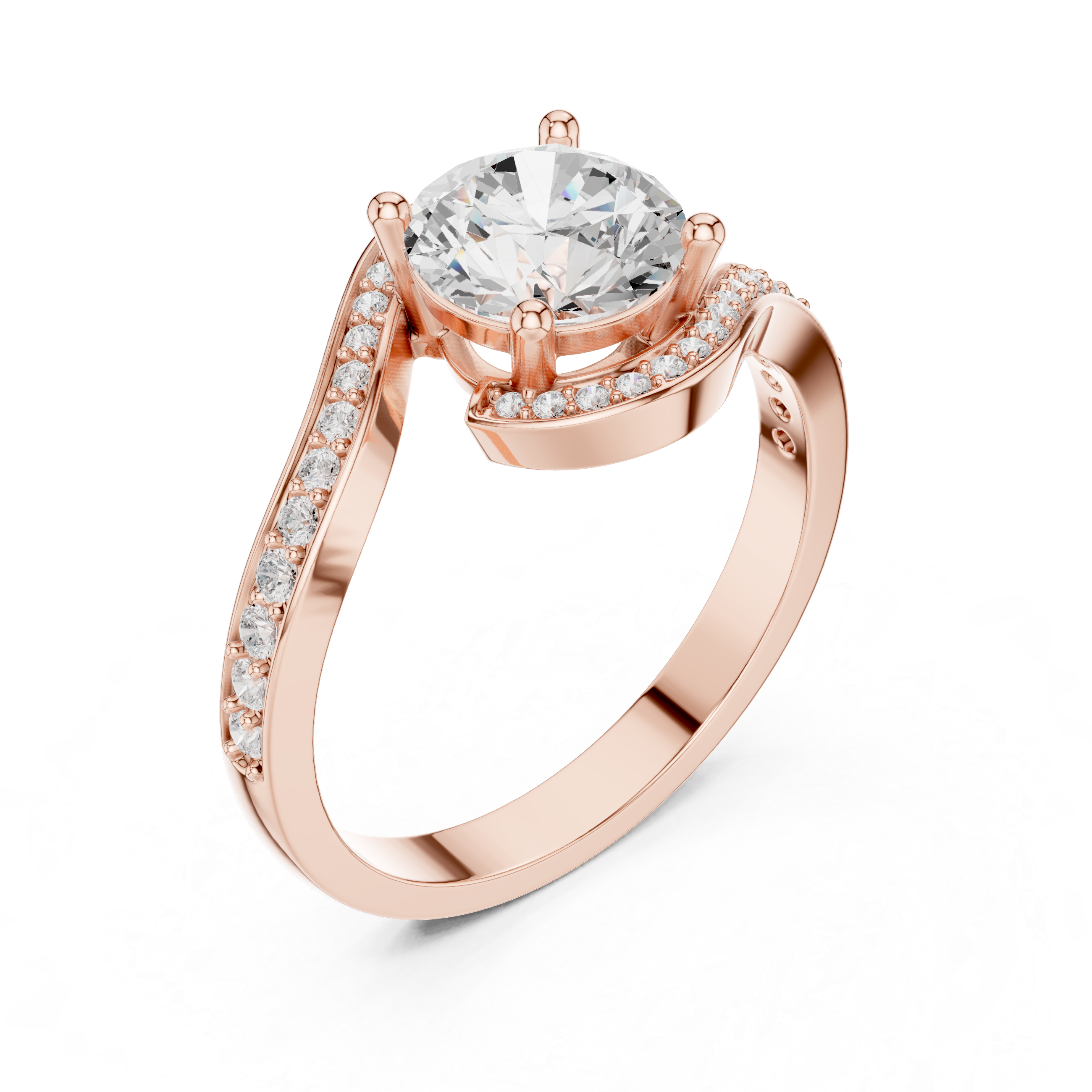 Saffron Glow Lab Grown Diamond Ring