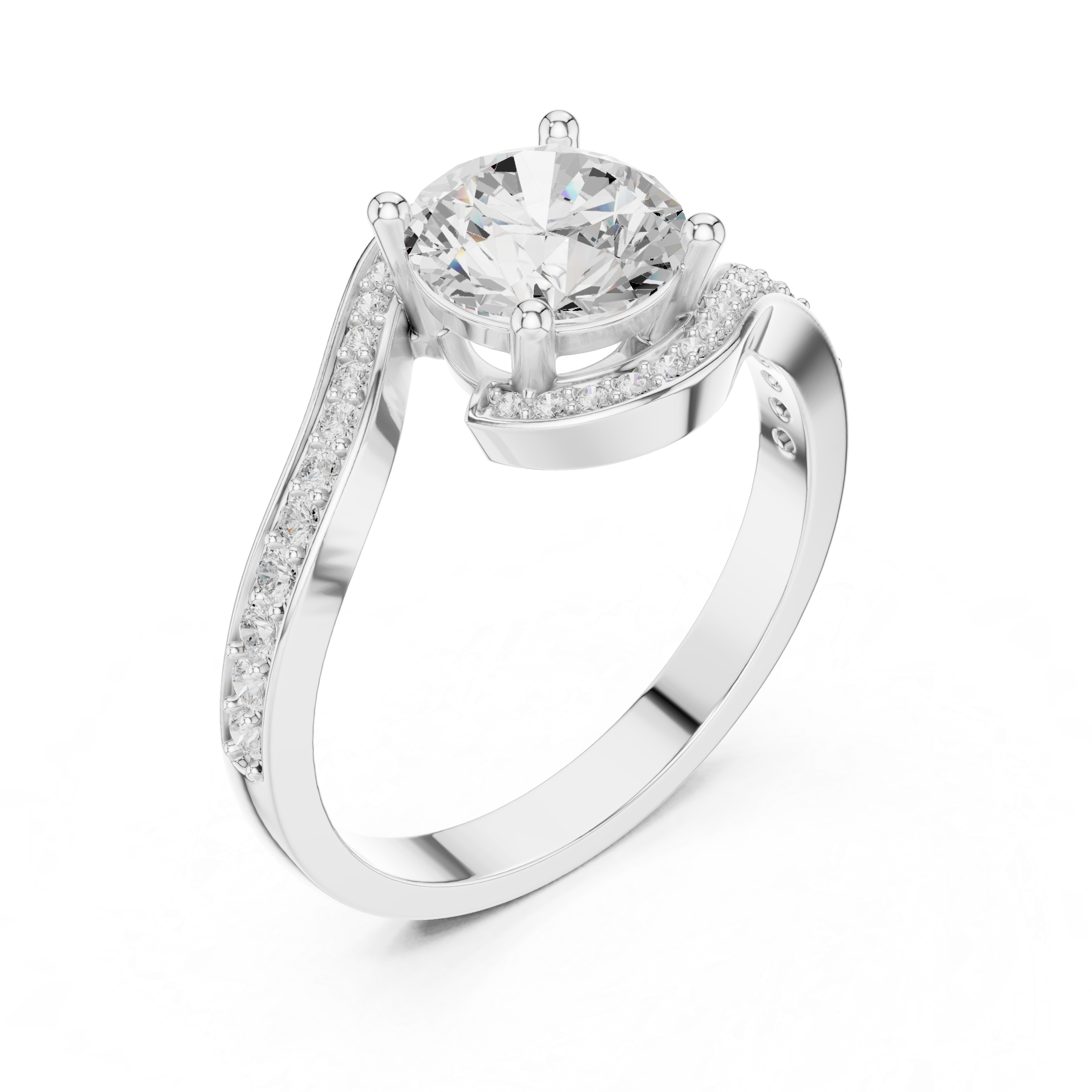 Saffron Glow Lab Grown Diamond Ring