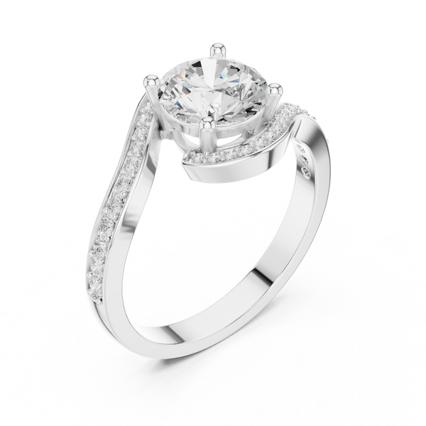 Saffron Glow Lab Grown Diamond Ring
