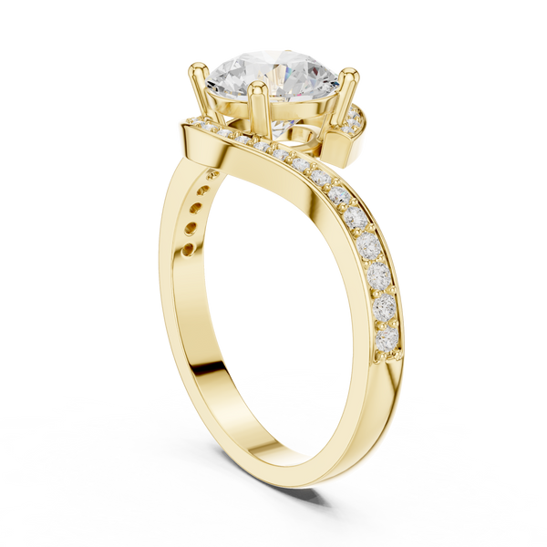 Saffron Glow Lab Grown Diamond Ring