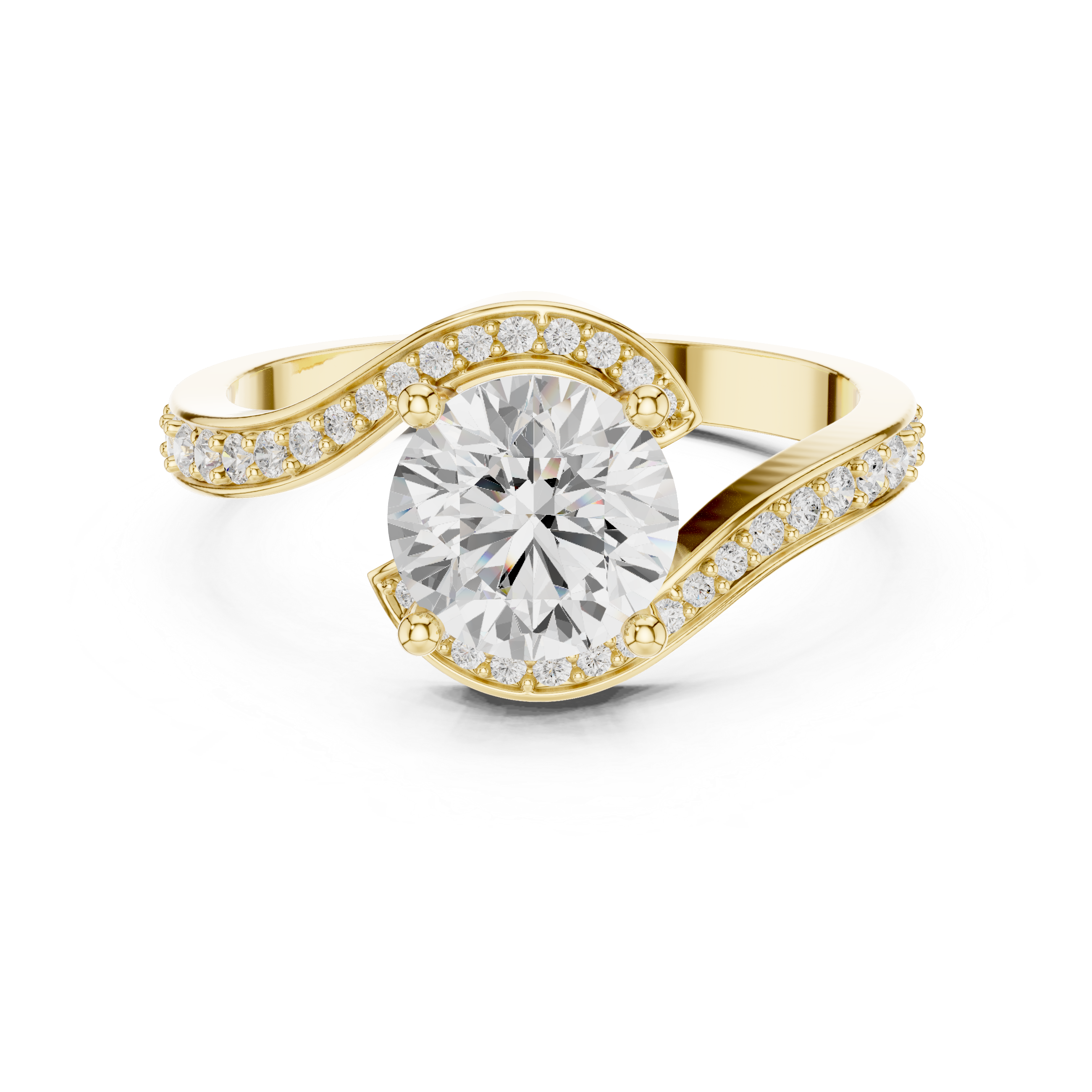Saffron Glow Lab Grown Diamond Ring