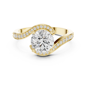Saffron Glow Lab Grown Diamond Ring