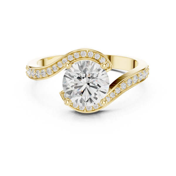 Saffron Glow Lab Grown Diamond Ring